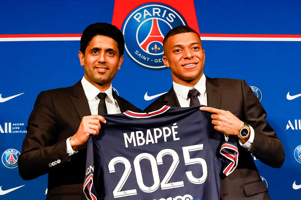 Kylian Mbappe and Nasser Al-Khelaifi - Press Conference