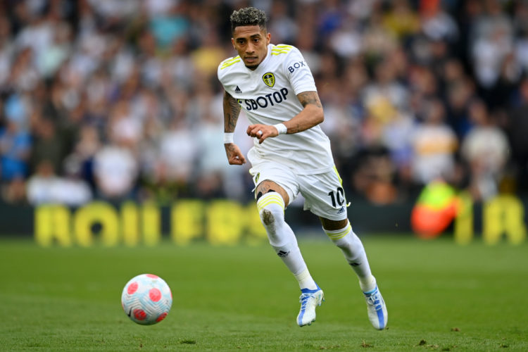Leeds star may have played his final game at Elland Road, was spotted sat on his own after the full-time whistle