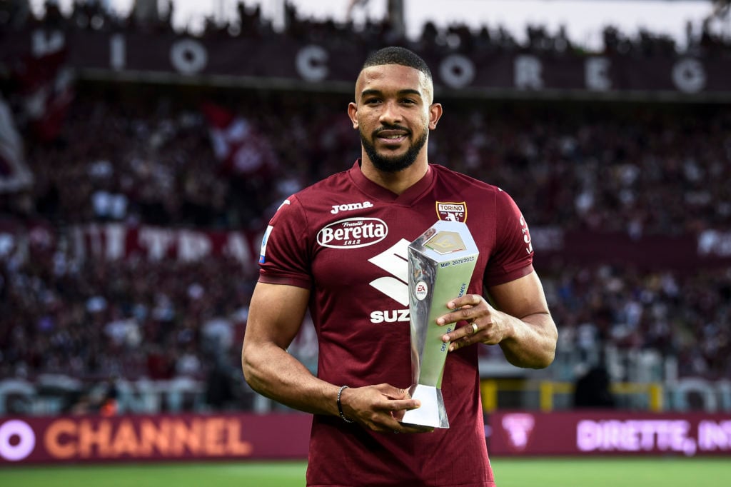 Gleison Bremer of Torino FC poses for a photo with the Serie