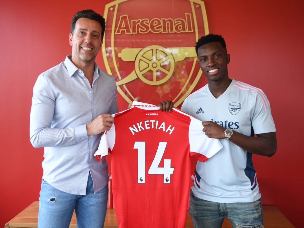 Eddie Nketiah signs new Arsenal contract