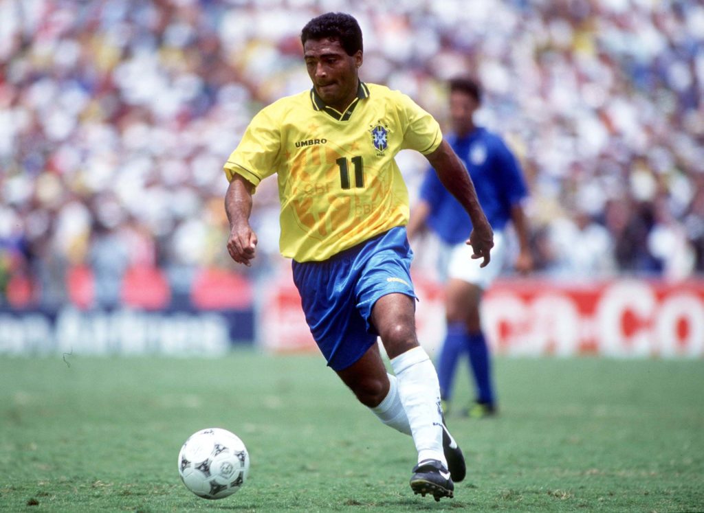 1994 World Cup Final. Pasadena, USA. 17th July, 1994. Brazil 0 v Italy 0. (Brazil won 3-2 on penalties) Brazil's Romario