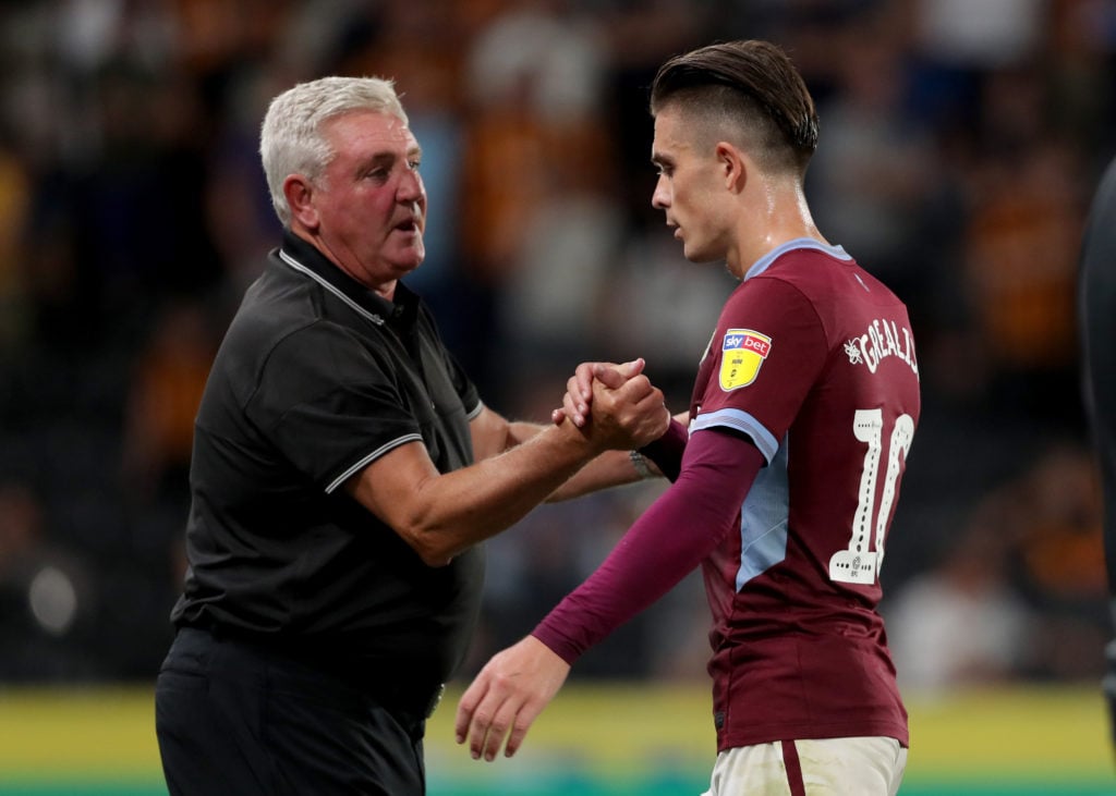 Jack Grealish looks sad after Hull City vs Aston Villa in the Sky Bet Championship.