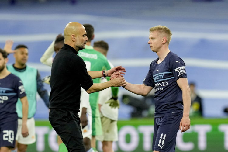 'It was nice': Pep Guardiola reacts to what happened at dinner just before Zinchenko went to join Arsenal