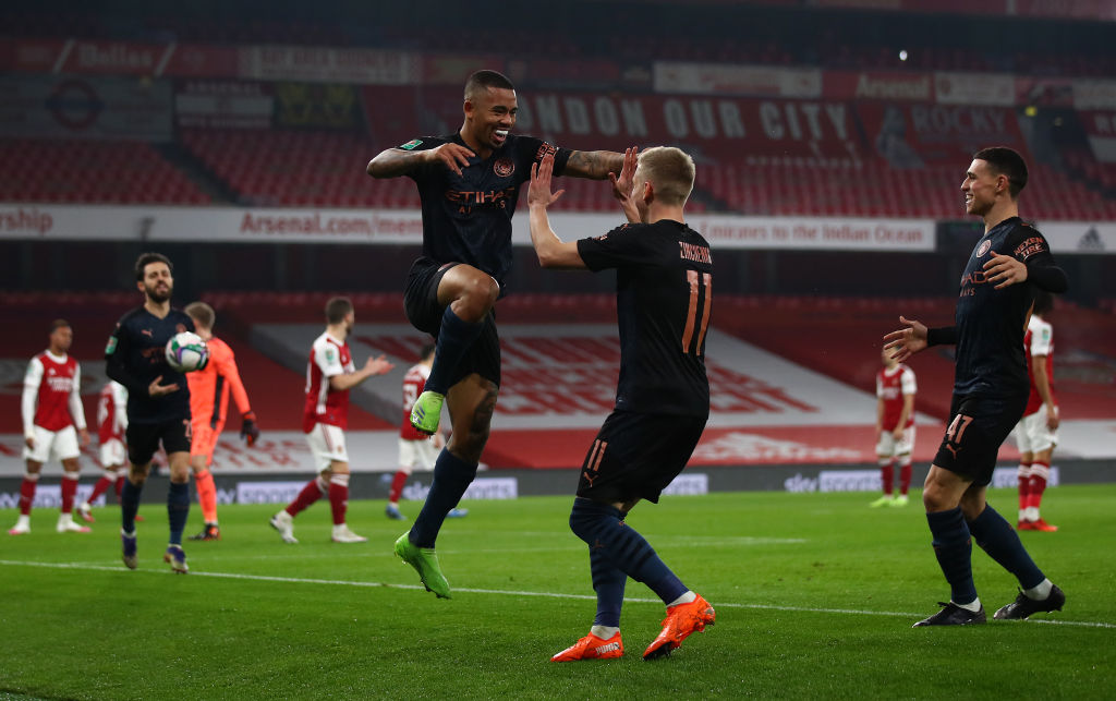 Arsenal v Manchester City - Carabao Cup Quarter Final