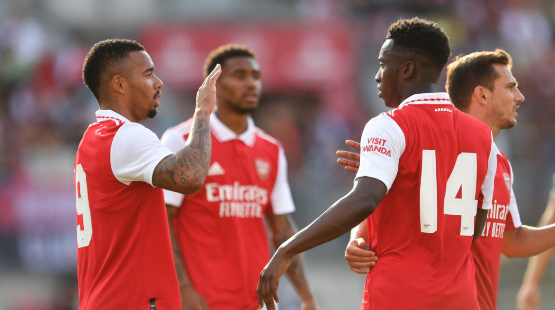 Gabriel Jesus says Arsenal striker Eddie Nketiah 'has a lot of quality'