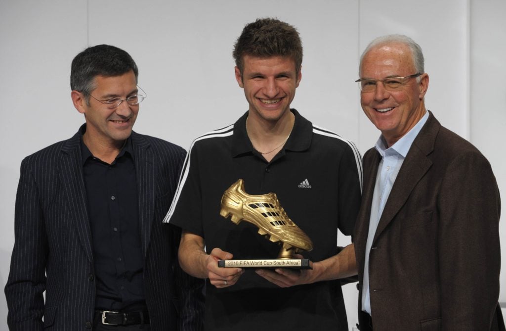 (L-R) CEO of the German sportswear and e