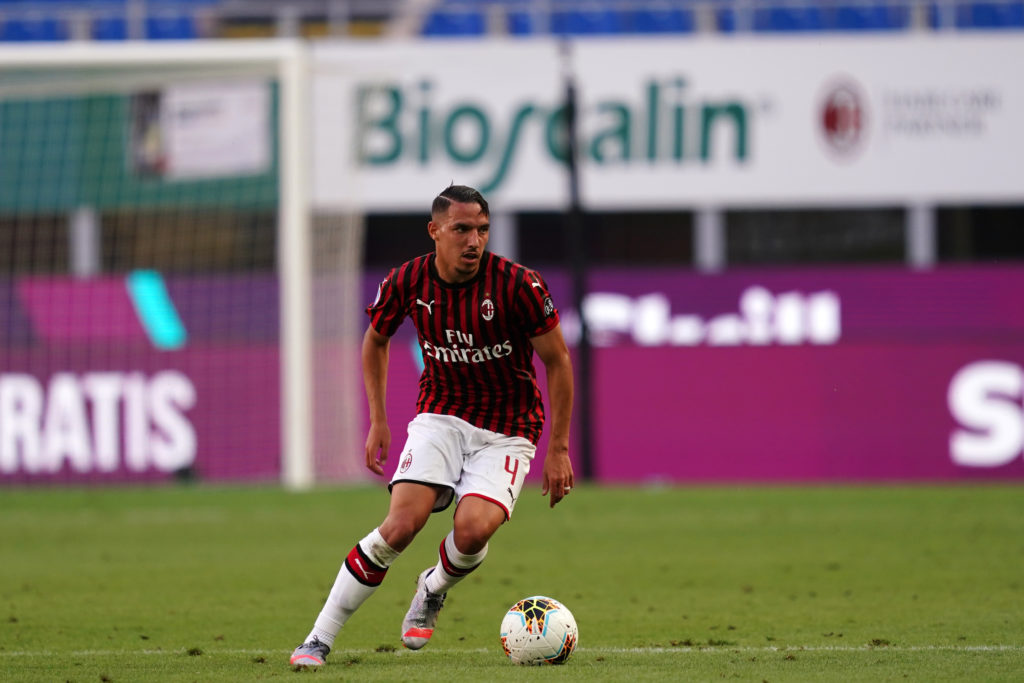 Ismael Bennacer  of Ac Milan in action   during the   Serie