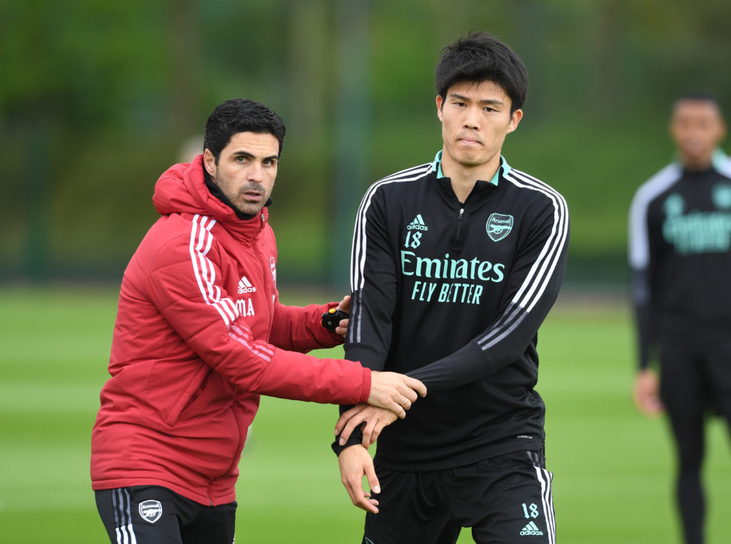 Mikel Arteta Takehiro Tomiyasu Arsenal