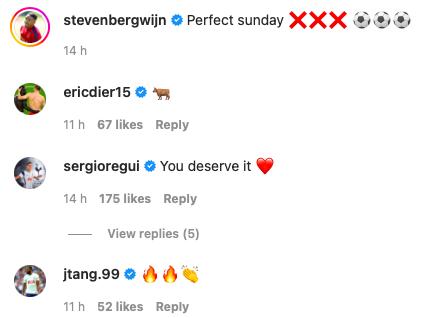 Reaction to Bergwijn hat-trick