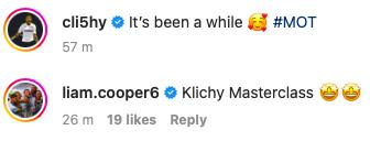 Cooper reaction to Klich performance