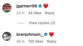 Garner and Johnson reaction to Spence debut