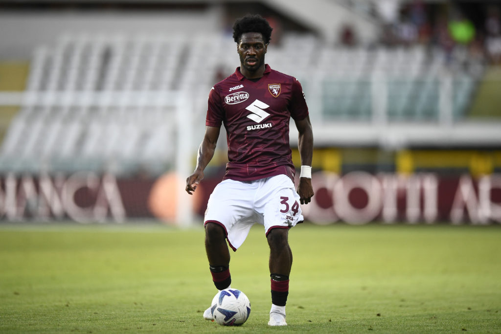 Ola Aina of Torino FC in action during the Serie A football