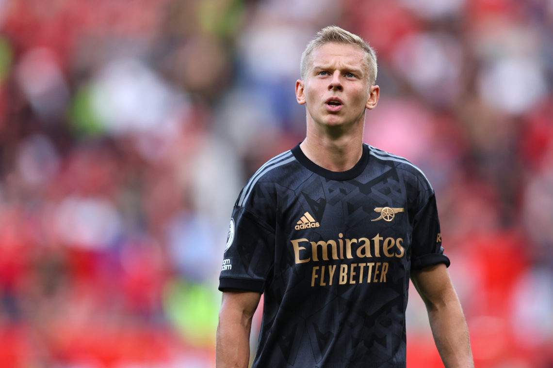 What Oleksandr Zinchenko was overheard shouting at his Arsenal teammates in team-huddle on Old Trafford pitch