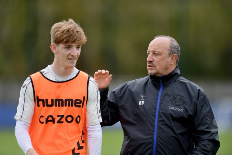 ‘He couldn’t run’: Rafa Benitez says he had doubts about 21-year-old Everton youngster due his mentality