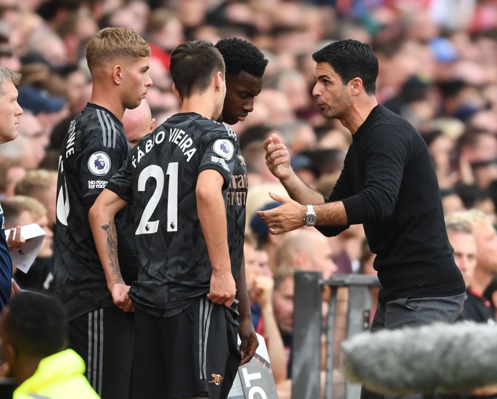 Arteta Arsenal Manchester United