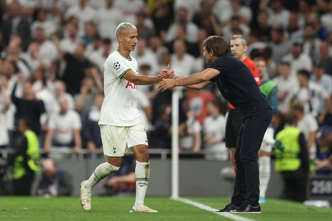 What Antonio Conte told Richarlison right before his CL debut for Tottenham last night