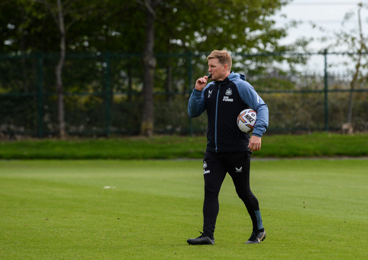 'Really well': Eddie Howe names two players who have seriously impressed him in Newcastle training lately
