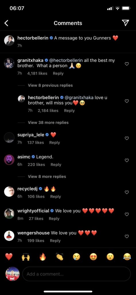 Ian Wright's response to Hector Bellerin