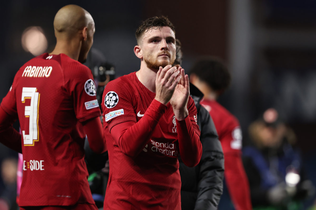 'Brave': Andy Robertson makes claim about Rangers' tactics in the first-half last night