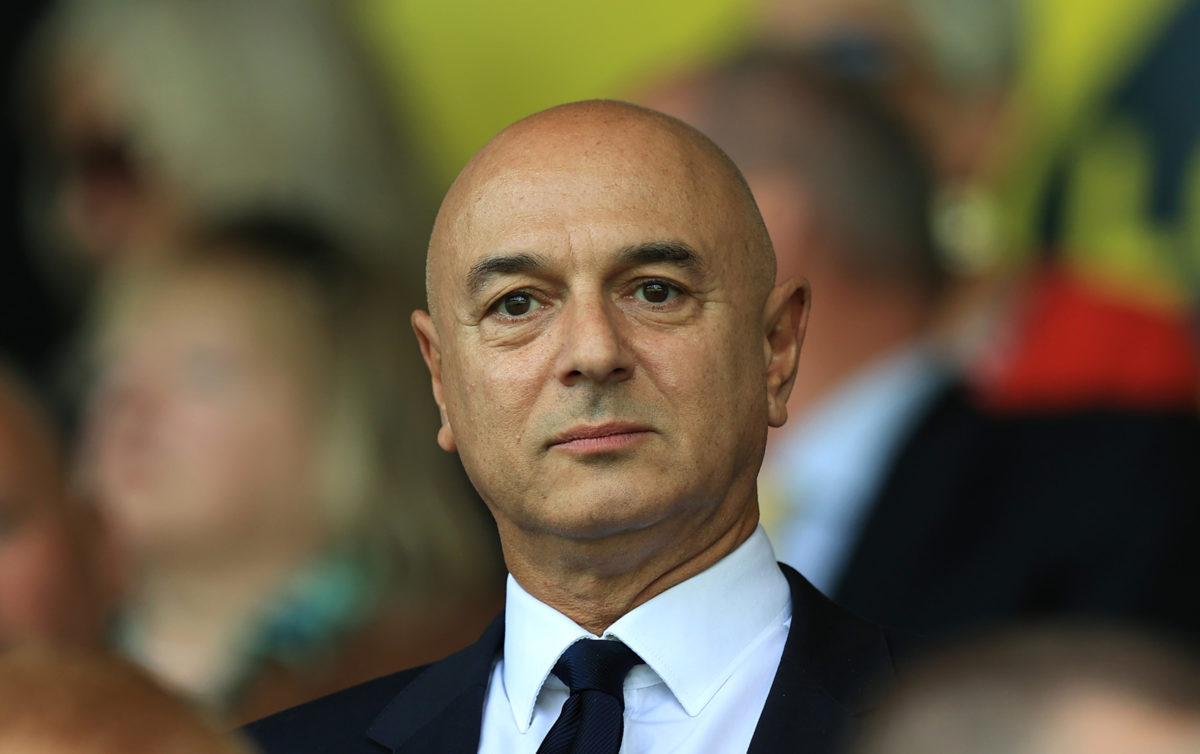 Report: Daniel Levy has decided how much he'll sell Tottenham for
