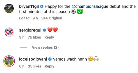 Reguilon and Lo Celso praise Gil
