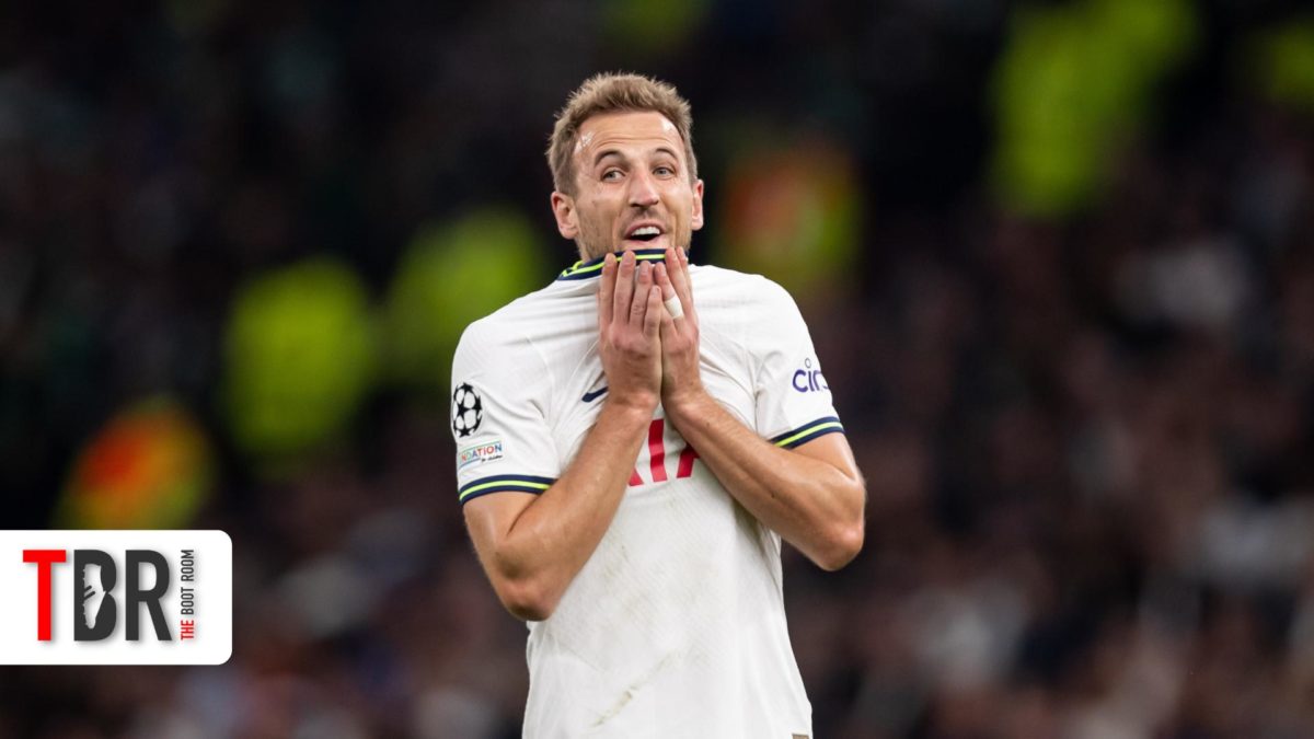 Harry Kane of Tottenham reacts during the UEFA Champions League Group