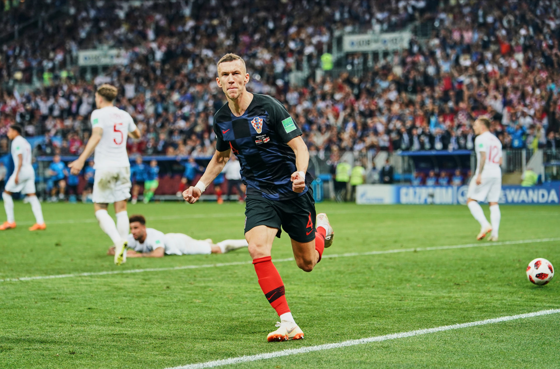 FIFA World Cup - England against Croatia in the Semi final