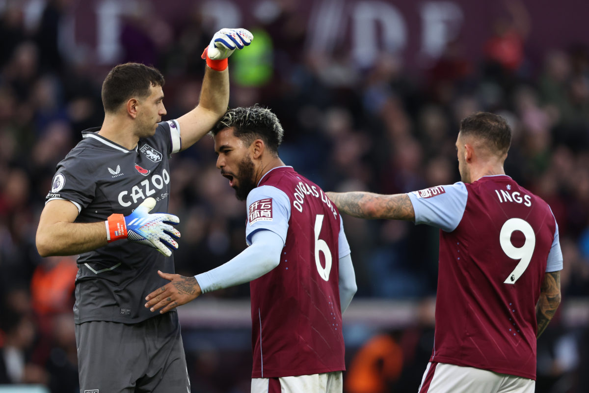 ‘Having a go’: Jamie Carragher spots Douglas Luiz going mad at 30-year-old Aston Villa player today