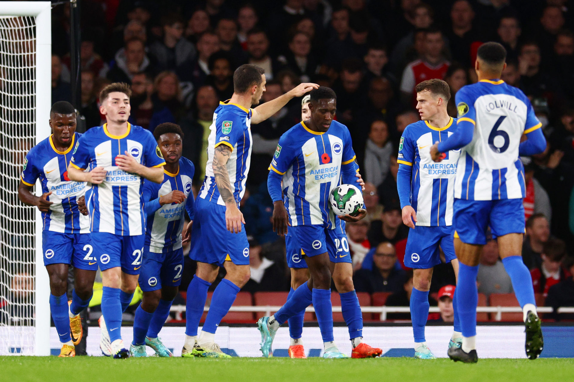 Arsenal v Brighton & Hove Albion - Carabao Cup Third Round