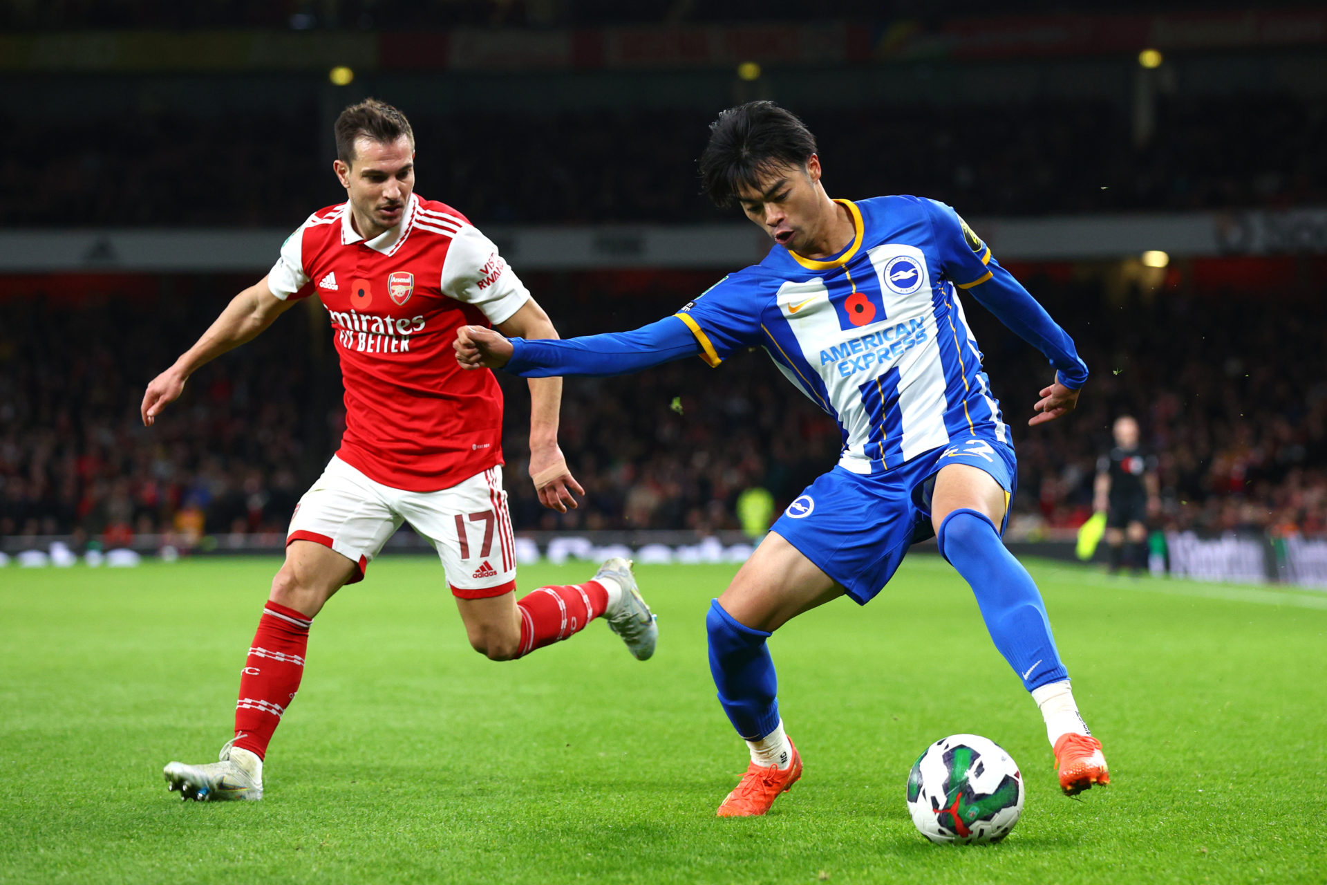 Arsenal v Brighton & Hove Albion - Carabao Cup Third Round