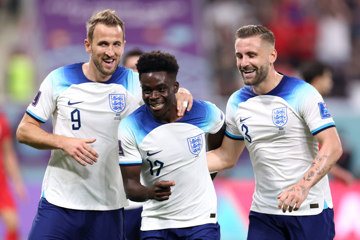 Alan Shearer's one-word reaction after Bukayo Saka's two goal display for England today