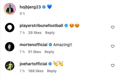 Joe Hart was impressed with Hojbjerg