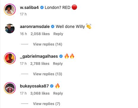 Gabriel and Saka were both impressed with Saliba yesterday