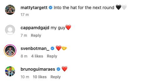 Guimaraes and Botman impressed with Targett yesterday