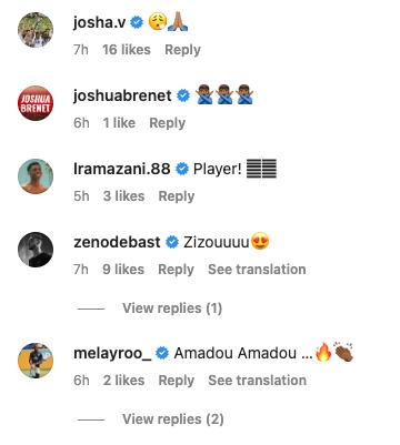 Amadou Onana compared to Zinedine Zidane