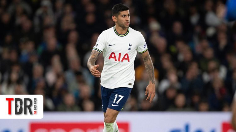 Cristian Romero of Tottenham Hotspur