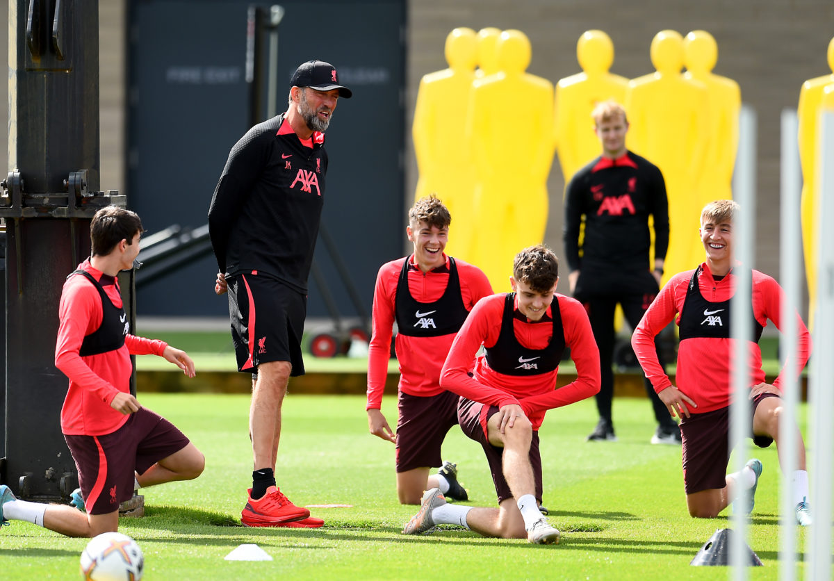 'They're really good': Max Woltman says three Liverpool players really helped him in first-team training