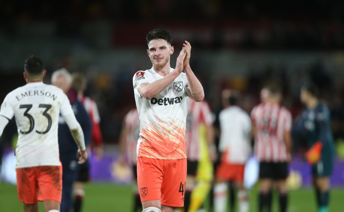Chelsea no longer favourites to sign Declan Rice, after rumours Arsenal could move for him