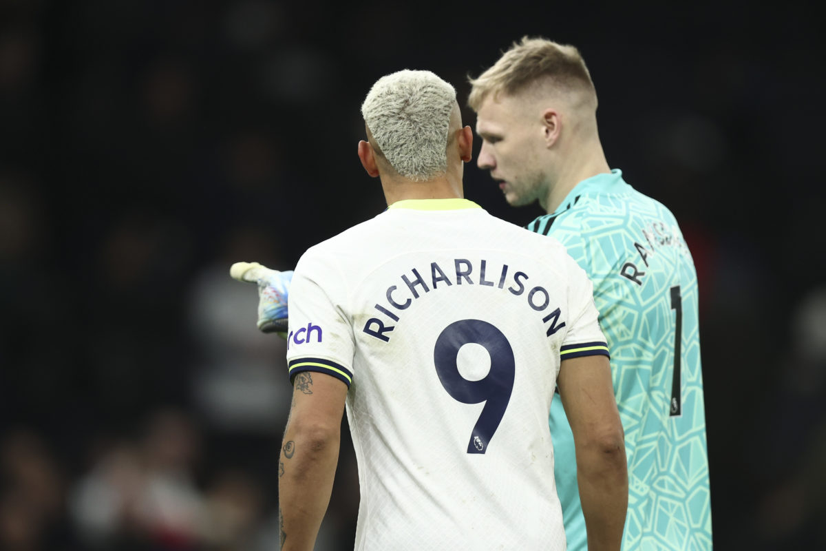 Aaron Ramsdale shares what he said to Richarlison when they squared up after North London derby