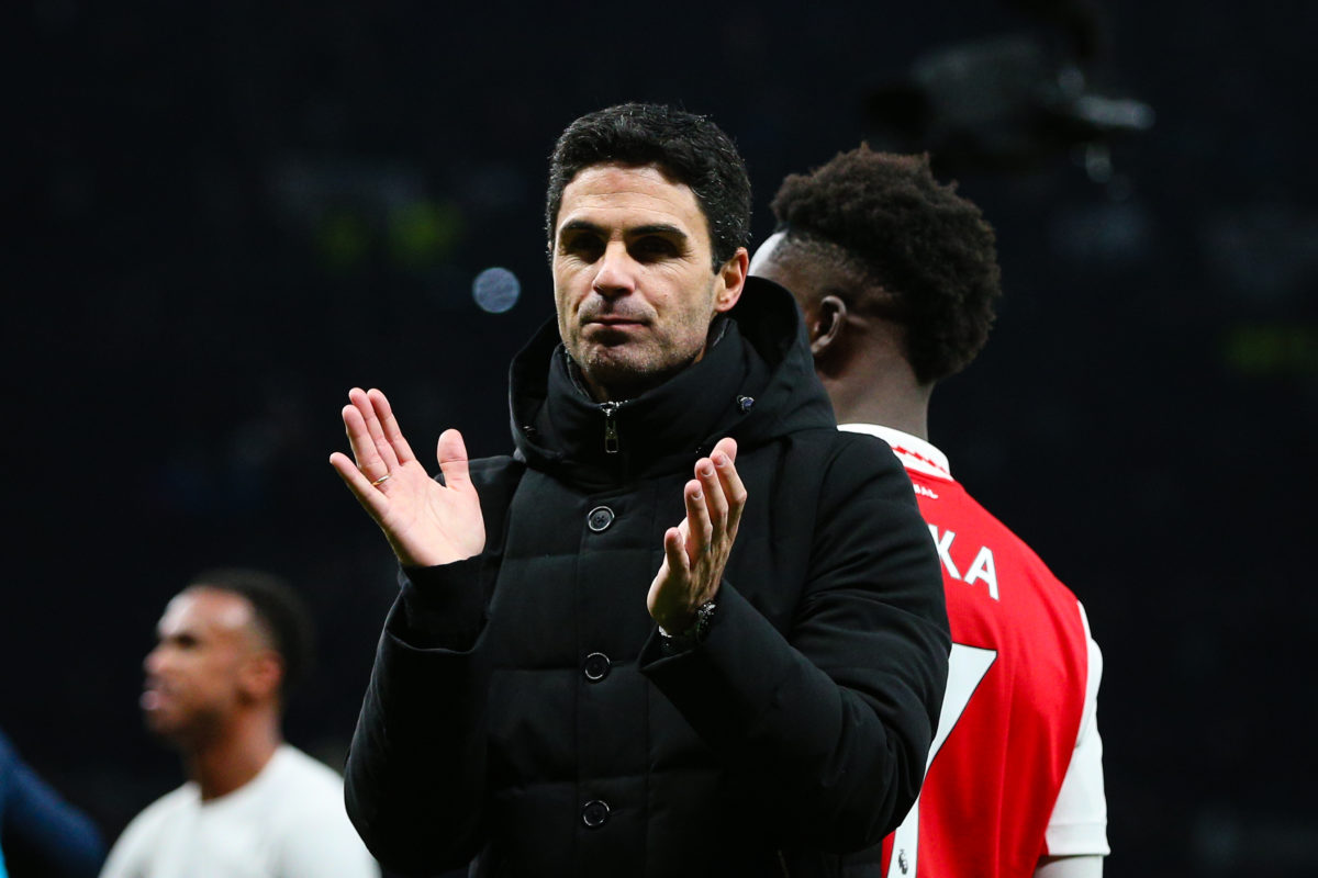 Mikel Arteta reacts to Martin Odegaard display in North London Derby