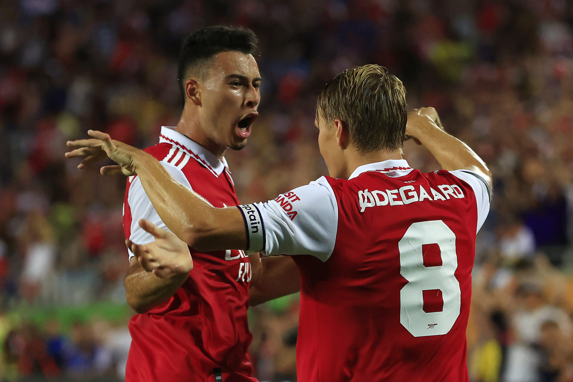 Pep Guardiola Gabriel Martinelli