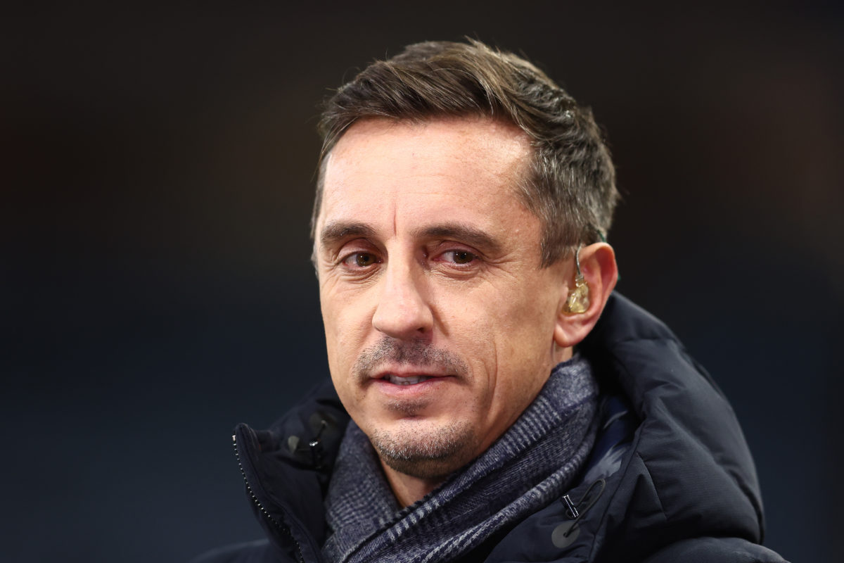 Gary Neville admits he'd struggle against two Arsenal players