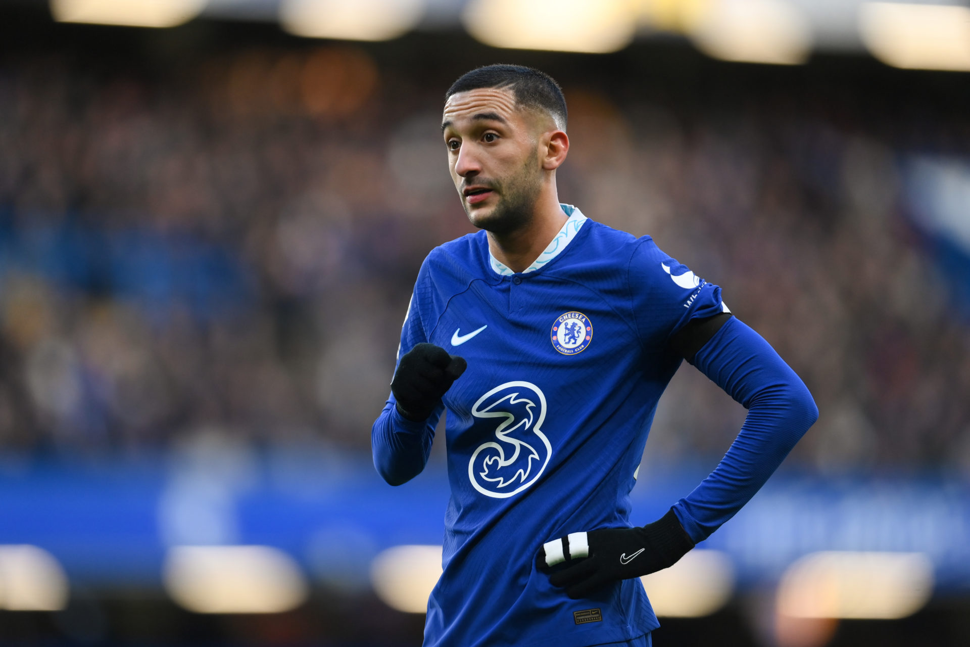 Hakim Ziyech looking upset