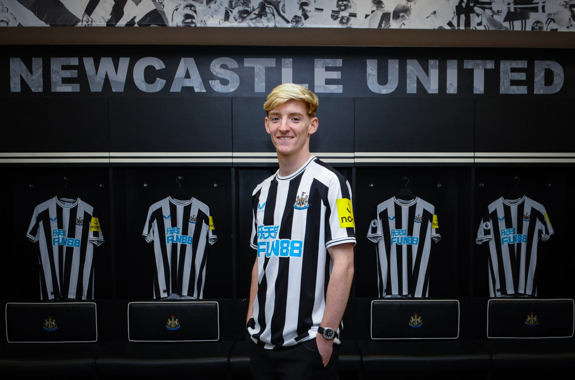 Newcastle United Unveil New Signing Anthony Gordon