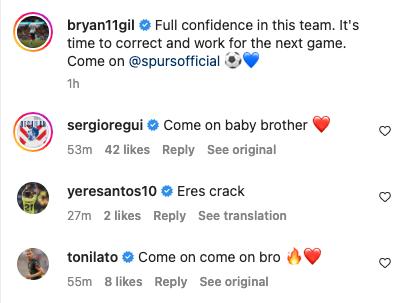 Bryan Gil makes first Tottenham start