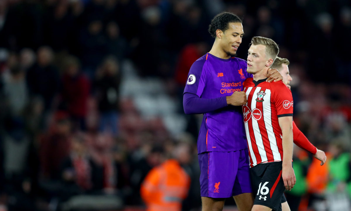 James Ward-Prowse now shares who he thinks is better - Liverpool's Virgil van Dijk or Vincent Kompany