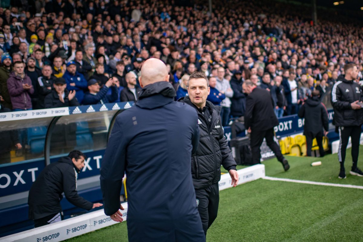 Erik Ten Hag shares what he told Leeds United caretaker Michael Skubala at full-time yesterday