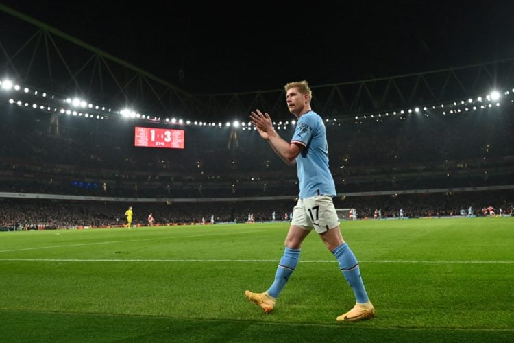 Kevin de Bruyne sends message to Arsenal fans on Instagram after Manchester City's win last night