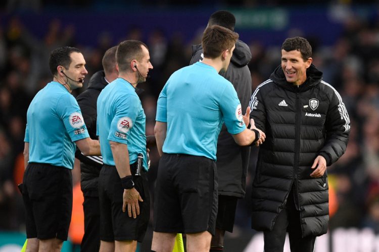 What Javi Gracia was doing to the referee during Leeds United’s win over Southampton