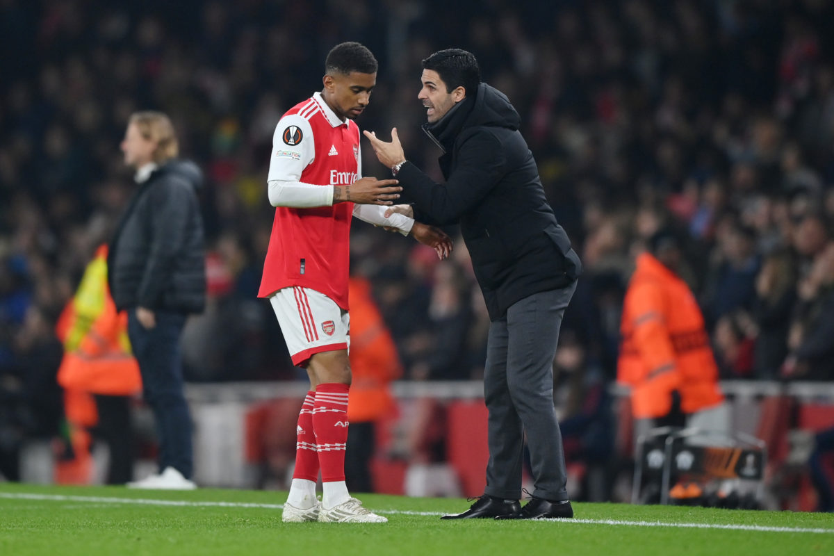 Arsenal youngster Reiss Nelson claims Mikel Arteta thinks he's totally changed as a player